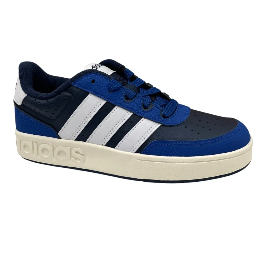 Adidas Youth Big Boys Breakbase J Skate Low Top Sneaker Size 5 Royal Navy Blue